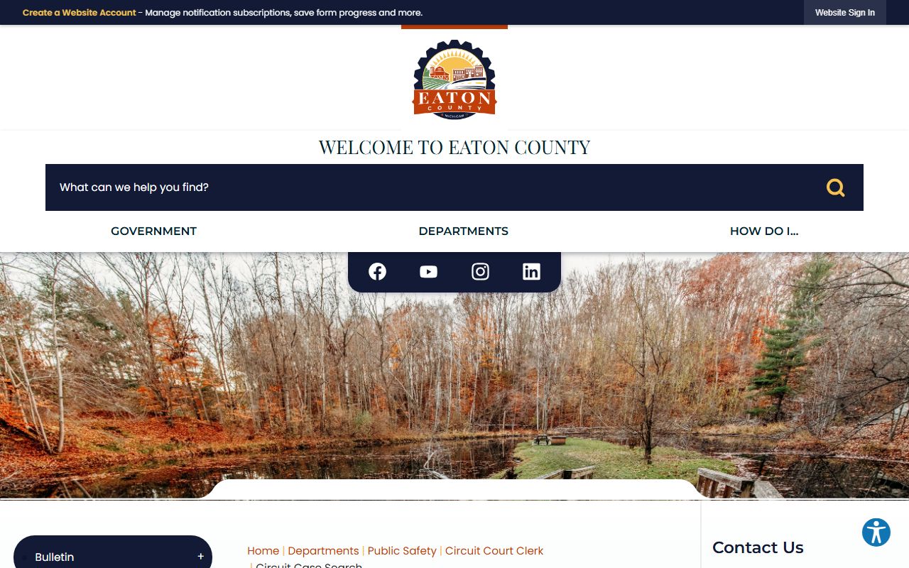 Eaton County circuit case search for Eaton County traffic court records