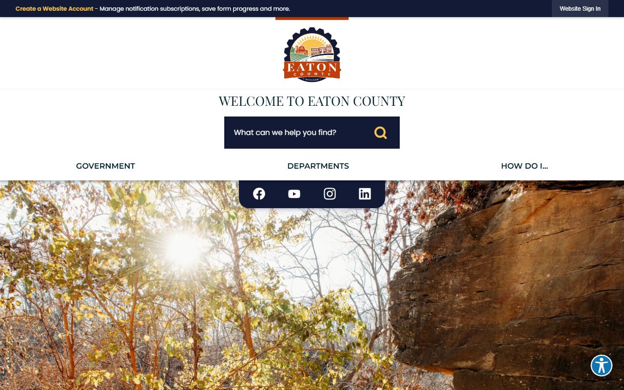 Eaton County website for Eaton County traffic court records