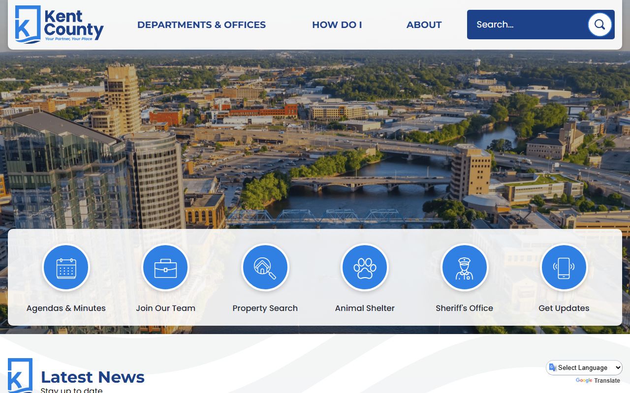Kent County courts website for traffic court records