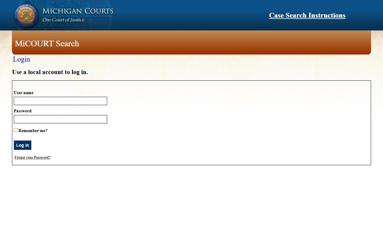 St. Clair County Web Inquiry portal for traffic court records